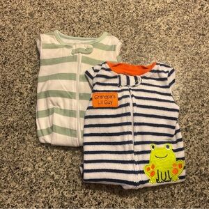Koala Kids Orange and Blue Striped Baby Sleep Sack